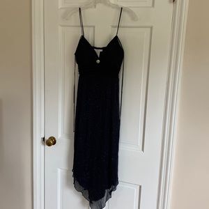 Charlotte Russe large dark navy blue sparkly dress